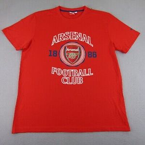 Arsenal FC Shirt Mens Extra Large Red Puma shirt top